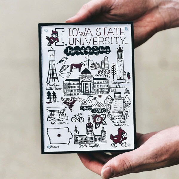 Julia Gash Iowa State Shadow Box Frame (5"x7")